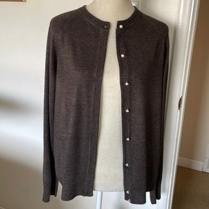 Mercer Street Studio Cardigan. Button Front Faux Pearl Buttons.